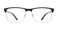 Black harrington Ascot Oval Glasses - Front