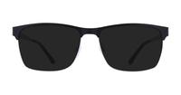 Black harrington Ascot Oval Glasses - Sun
