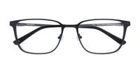 Black/Silver harrington Asher Rectangle Glasses - Flat-lay