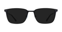 Black/Silver harrington Asher Rectangle Glasses - Sun