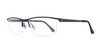 Matte Navy harrington Blazer Rectangle Glasses - Angle