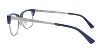 Navy harrington Gingham Clubmaster Glasses - Side