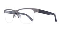 Gunmetal harrington Jacob Oval Glasses - Angle