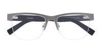 Gunmetal harrington Jacob Oval Glasses - Flat-lay