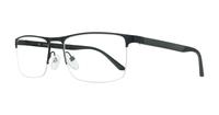Matte Black / Twill Grey harrington Jeffrey Rectangle Glasses - Angle