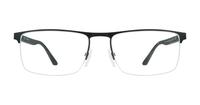 Matte Black / Twill Grey harrington Jeffrey Rectangle Glasses - Front