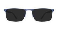 Matte Blue / Twill Grey harrington Jeffrey Rectangle Glasses - Sun