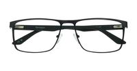 Matte Black / Dark Brown harrington Jimmy Rectangle Glasses - Flat-lay