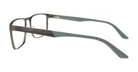 Matte Gunmetal Black harrington Jimmy Rectangle Glasses - Side