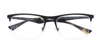 Matte Black harrington Joe Rectangle Glasses - Flat-lay