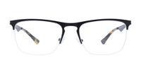 Matte Black harrington Joe Rectangle Glasses - Front