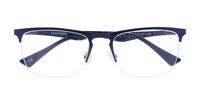 Matte Navy harrington Joe Rectangle Glasses - Flat-lay