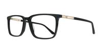 Black / Matte Silver harrington Jonas Rectangle Glasses - Angle