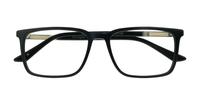 Black / Matte Silver harrington Jonas Rectangle Glasses - Flat-lay