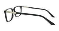 Black / Matte Silver harrington Jonas Rectangle Glasses - Side