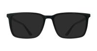 Black / Matte Silver harrington Jonas Rectangle Glasses - Sun