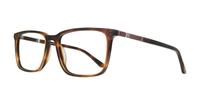 Dark Havana / Matte Gunmetal harrington Jonas Rectangle Glasses - Angle