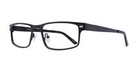 Black harrington Leo Rectangle Glasses - Angle