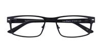 Black harrington Leo Rectangle Glasses - Flat-lay