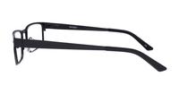 Black harrington Leo Rectangle Glasses - Side