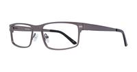 Gunmetal harrington Leo Rectangle Glasses - Angle