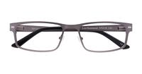 Gunmetal harrington Leo Rectangle Glasses - Flat-lay