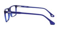 Crystal Dark Blue Hart Gavin Rectangle Glasses - Side