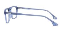 Crystal Blue Hart George Oval Glasses - Side