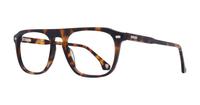 Havana Hart George Oval Glasses - Angle