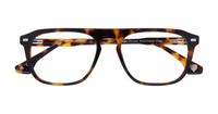 Havana Hart George Oval Glasses - Flat-lay
