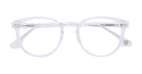 Crystal Hart Gibson Round Glasses - Flat-lay