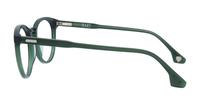 Crystal Green Hart Gibson Round Glasses - Side