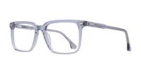 Crystal Grey Hart Gunner Square Glasses - Angle