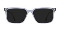 Crystal Grey Hart Gunner Square Glasses - Sun