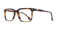 Havana Hart Gunner Square Glasses - Angle