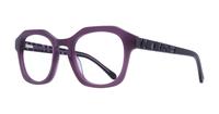 Purple House of Holland Electro Square Glasses - Angle