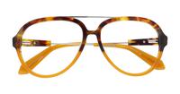 Tortoise/ Honey House of Holland Hollywood Aviator Glasses - Flat-lay