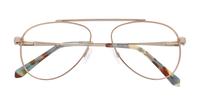 Gold House of Holland Viper Aviator Glasses - Flat-lay