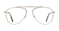Gold House of Holland Viper Aviator Glasses - Front