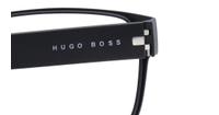 Matte Black Hugo Boss BOSS 0601 Rectangle Glasses - Detail