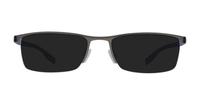 Dark Ruthenium Hugo Boss BOSS 0610 Oval Glasses - Sun