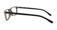 Black Hugo Boss BOSS 0765 Rectangle Glasses - Side