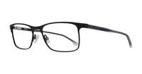 Matte Black Hugo Boss BOSS 0967 Rectangle Glasses - Angle