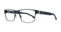 Matte Black Hugo Boss BOSS 1040 Rectangle Glasses - Angle