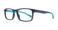 Matte Blue Hugo Boss BOSS 1075 Rectangle Glasses - Angle
