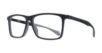 Black / Grey Hugo Boss BOSS 1116 Rectangle Glasses - Angle