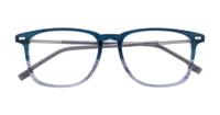 Blue Grey Horn Hugo Boss BOSS 1124 Square Glasses - Flat-lay