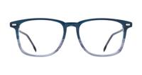 Blue Grey Horn Hugo Boss BOSS 1124 Square Glasses - Front