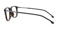 Dark Havana Hugo Boss BOSS 1124 Square Glasses - Side