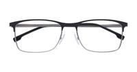 Matte Black/ Ruthenium Hugo Boss BOSS 1186-56 Rectangle Glasses - Flat-lay